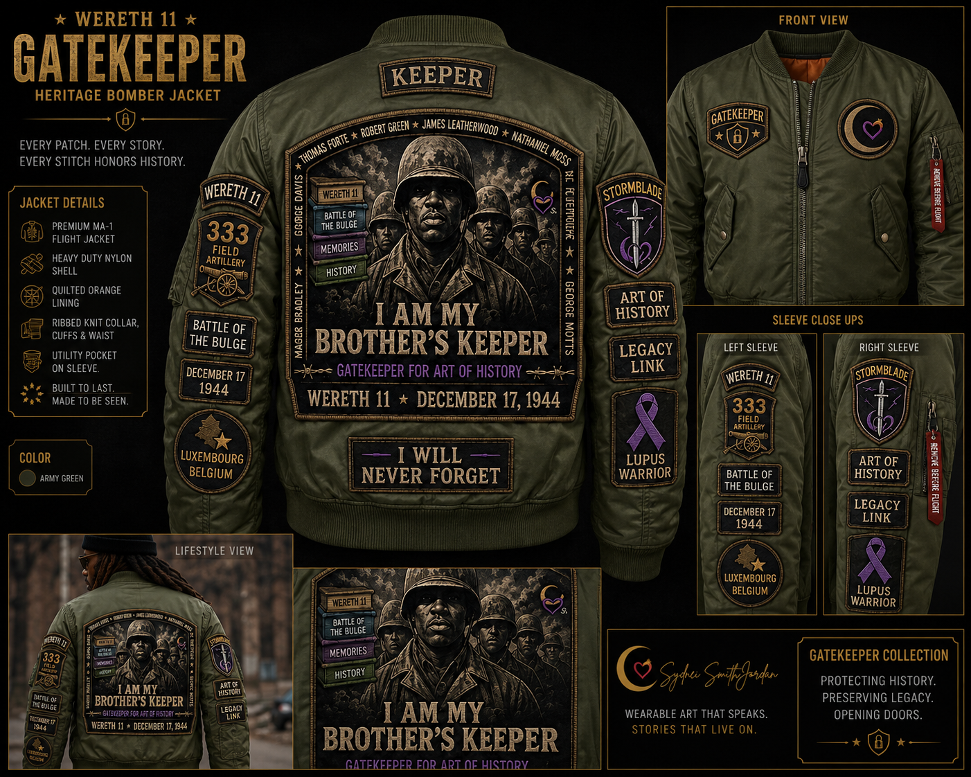 Wereth 11 Gatekeeper Heritage Bomber Jacket