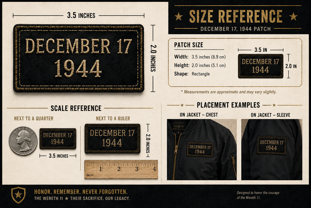 December 17, 1944 — Wereth 11 Memorial Patch