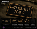 December 17, 1944 — Wereth 11 Memorial Patch