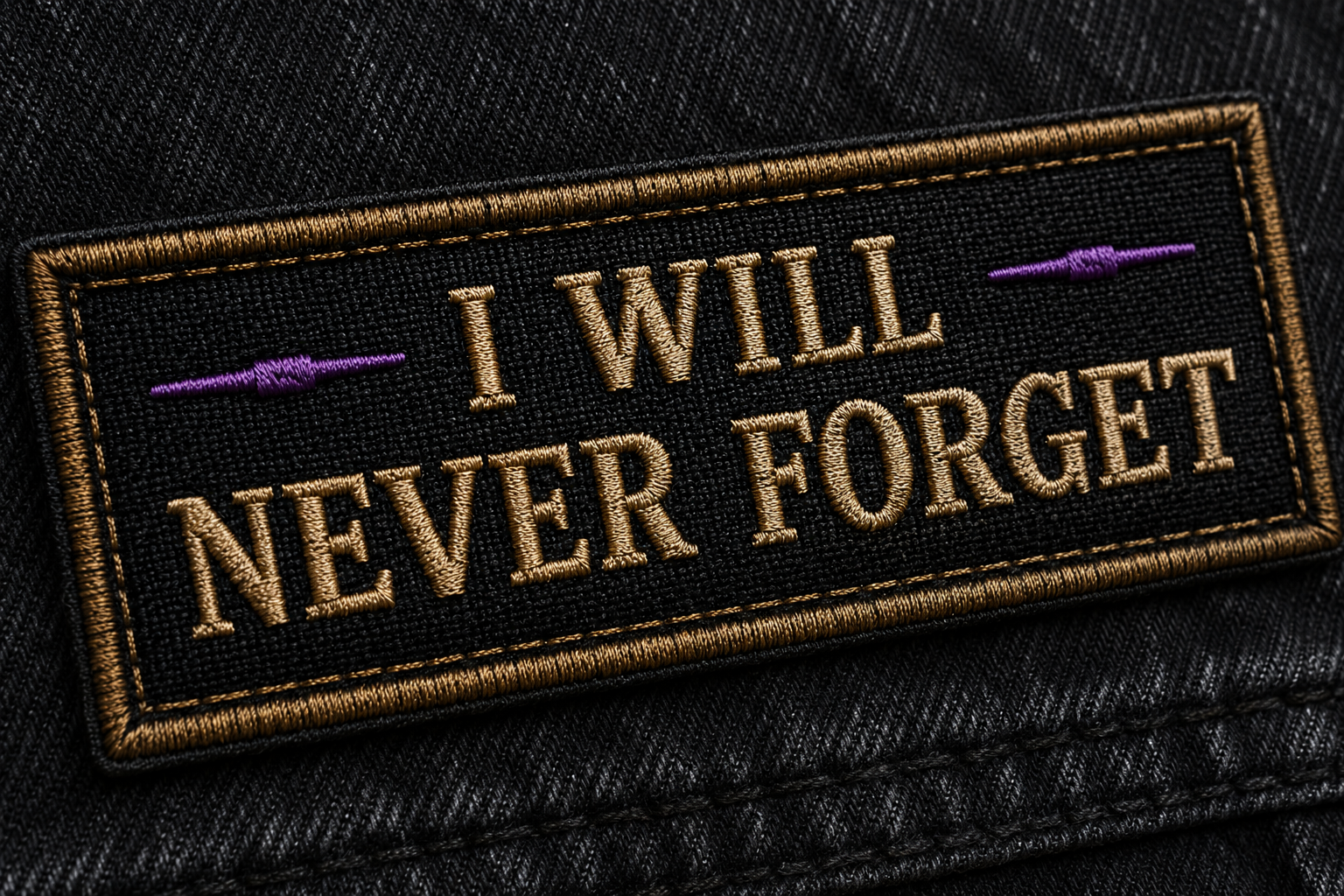 I Will Never Forget Patch