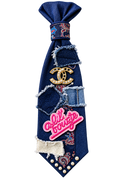 Chanel-Inspired A Lit Bowtie Denim Tie